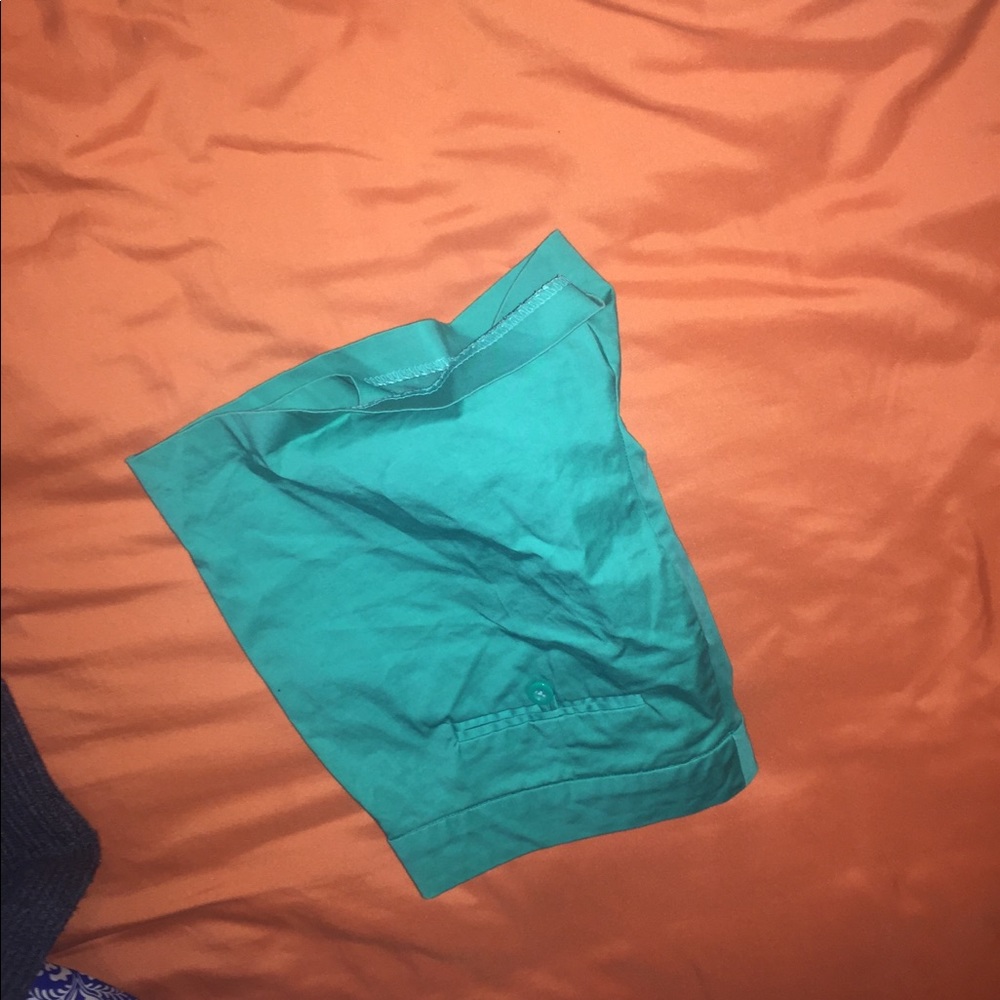 Casual teal shorts